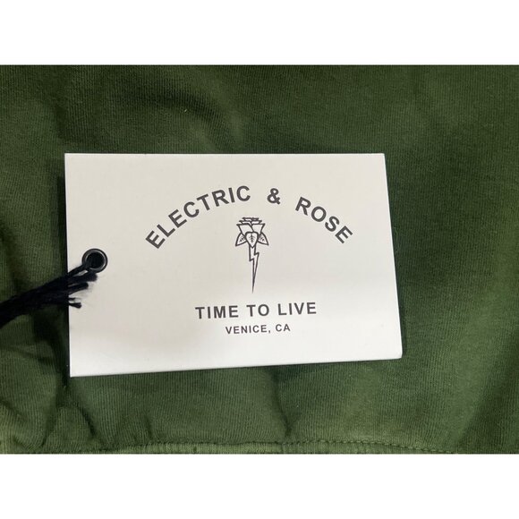 Electric & Rose Siesta Tie-Dye Sweatpants Fade Olive/Chartreuse M 70% Cotton/25% - Picture 7 of 8